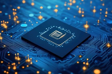 Depict an advanced education system where blockchain certificates and badges represent skills and achievements, offering a decentralized and immutable record of lifelong learning