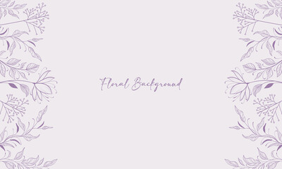 Obraz premium Purple flower decorative frame border background