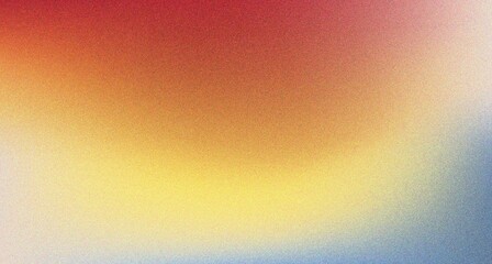 Abstract yellow red blue gradient, modern background and film grain texture, template with an elegant design concept, minimal style composition, Trendy Gradient grainy texture for your graphic design