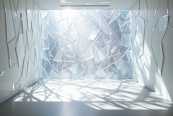 Shattered Light II A room with shattered glassy light and shadow