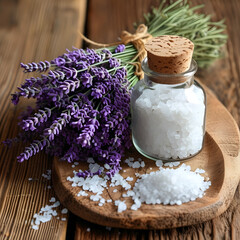 lavender bath salt and soap