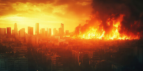 Fototapeta premium Human Rights Damage Lost in Climate Crisis . AI generative.
