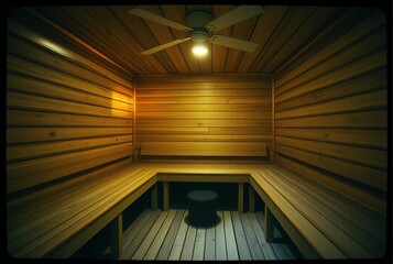 _ . Vintage Sauna Use a lomography camera to capture the sauna w