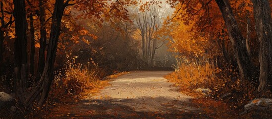 Autumn Landscape Alley