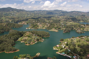 Vista panorámica desde la piedra del Peñol
