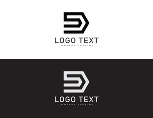 Letter D logo design template vector illustration