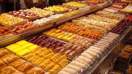 Fototapeta premium An assortment of popular desserts from different