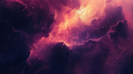 Fototapeta premium A breathtaking abstract galaxy scene with swirling nebulae, vivid starfields, and cosmic energy