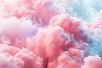 Fototapeta premium Abstract Cloud Formation with Pink and Blue Hues