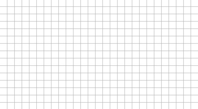 Grid paper sheet. Grid square graph line full page on white paper background. Paper grid square graph line texture of note book blank. Grid line on paper white color.  Vector illustration