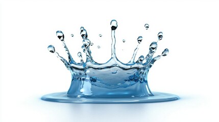 A photostock images of splashing water in motion, isolated on white background, High Quality