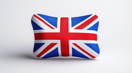 A photostock images of the UK flag, isolated on white background, High Quality