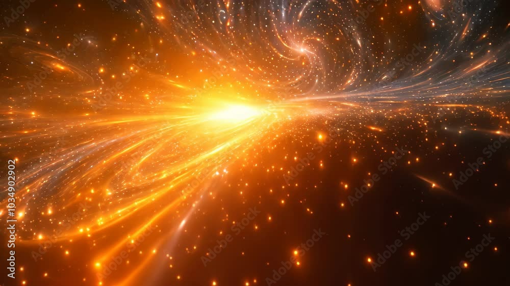 Poster this abstract video captures a vast expanse of space filled with stars, creating a breathtaking view