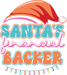 Santa's financial backer design