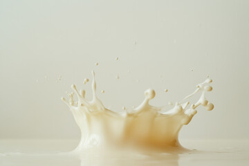 Milk Splash Captured in Motion