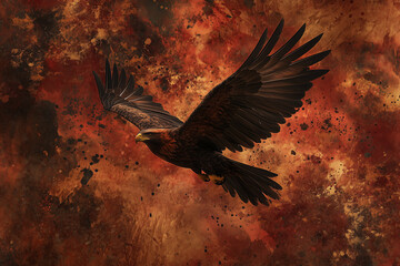 Fototapeta premium Majestic Eagle in Flight