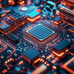 Obraz premium electronic circuit board