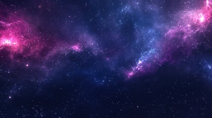 Naklejka premium Glittering stars spread across the vast night sky, offering a glimpse into the serene wonders of the cosmos.