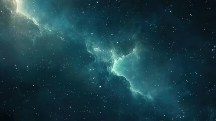 Fototapeta premium Glittering stars spread across the vast night sky, offering a glimpse into the serene wonders of the cosmos.