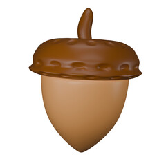 3d Rendeing Acorn Nuts for Food