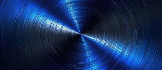 Ray Of Blinking Blue Light On Metallic Background