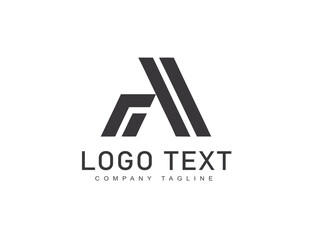 Simple a letter logo design with unique concept 