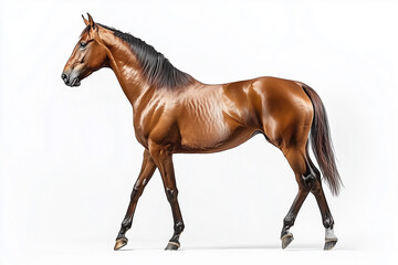 Obraz premium Majestic Brown Horse in Motion