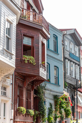 Obraz premium Historical streets of Arnavutkoy, an affluent district and a popular touristic spot in Besiktas, Istanbul, Turkiye