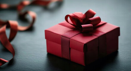 Gift boxes on dark background