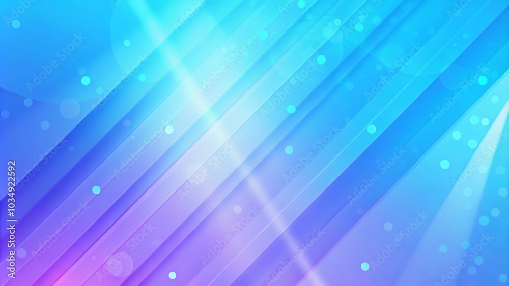 Poster Abstract sunlight background with sky lights rays effects purple and blue gradient background. Abstract dark blue purple gradient background with diagonal geometric shape and line.