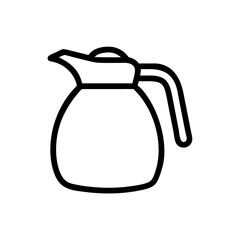teapot with tea icon vector illustration 