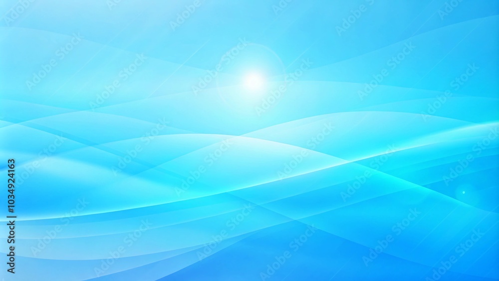Aufkleber Blue and white liquid color blur abstract background wallpaper. Abstract blue background with waves and curves. Abstract background with translucent neon colored waves on white background