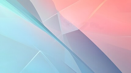 Obraz premium Abstract Geometric Shapes with Pastel Color Gradient