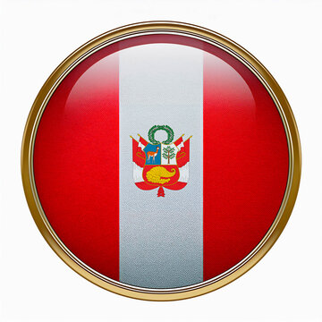 Pin de la bandera nacional de Per&uacute;