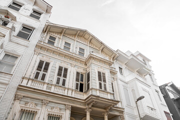 Historical streets of Arnavutkoy, an affluent district and a popular touristic spot in Besiktas, Istanbul, Turkiye