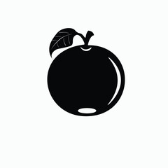 orange leaf logo,vector,silhouette,white background