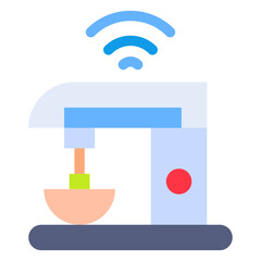 Vector Icon Machine, wifi, iot, coffee, internet