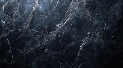 Obraz premium Dark marble texture with a rich black stone background