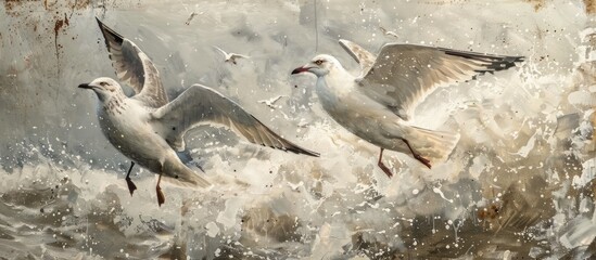 Birds By The Polish Sea Seagulls And Terns