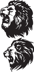 Lion Head Logo vector set 