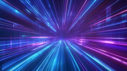 Abstract Light Trails: A Symphony of Colors and Motion