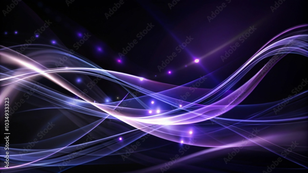 Poster Abstract dark magenta background with mesh and ribbon shape. Futuristic hexagon background. Abstract technology background. Technology concept.