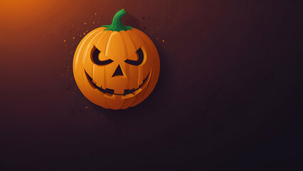 halloween pumpkin on colourful background
