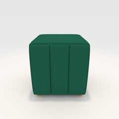 3d render puff Chair design element. Furniture Collection