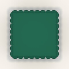 3d render puff Chair design element. Furniture Collection