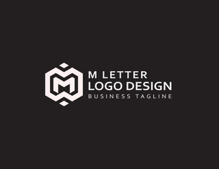 M letter Modern logo design