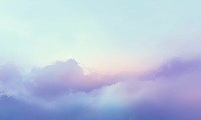 Purple and blue sky with clouds.