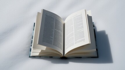 A open book isolated on white background