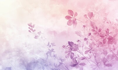 Fototapeta premium Delicate pink flowers on a soft background.