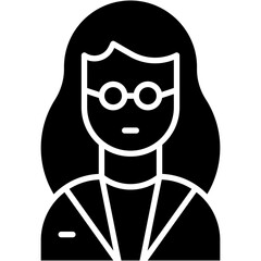 Vector Icon Woman, teacher, female, professor